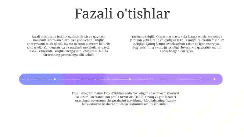 Jismning Agregat Holati O‘Zgarishida Issiqlik Berilishi 3