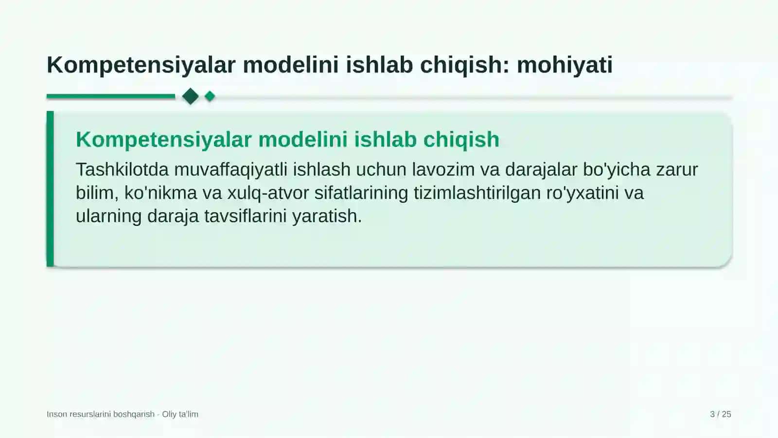 Chinni-fayans sanoatida kompetensiyalar modelini ishlab chiqish 3
