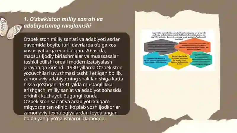 Oʻzbekiston milliy sanʼati va adabiyotining rivojlanishi 3