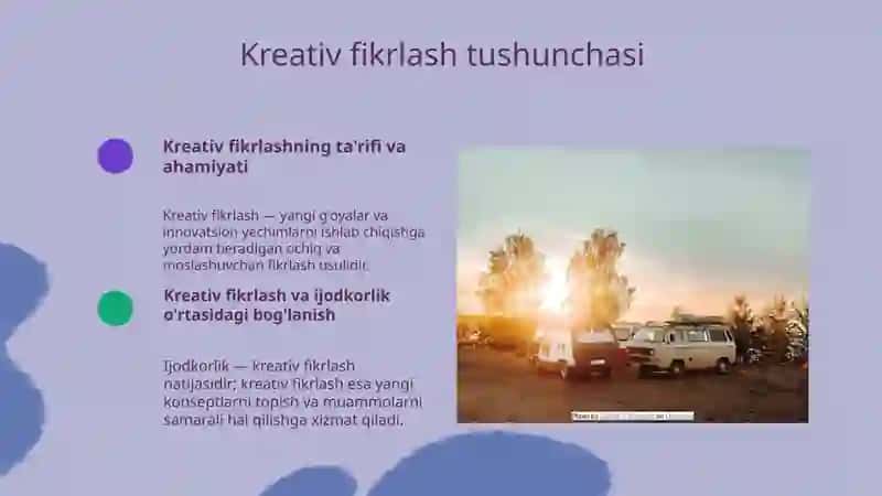 Kreativ fikrlash va ijodkorlik 3