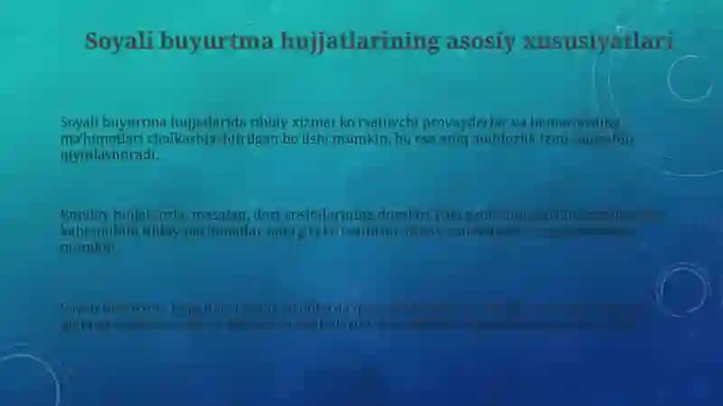 Soyali buyurtma hujjatlari 3