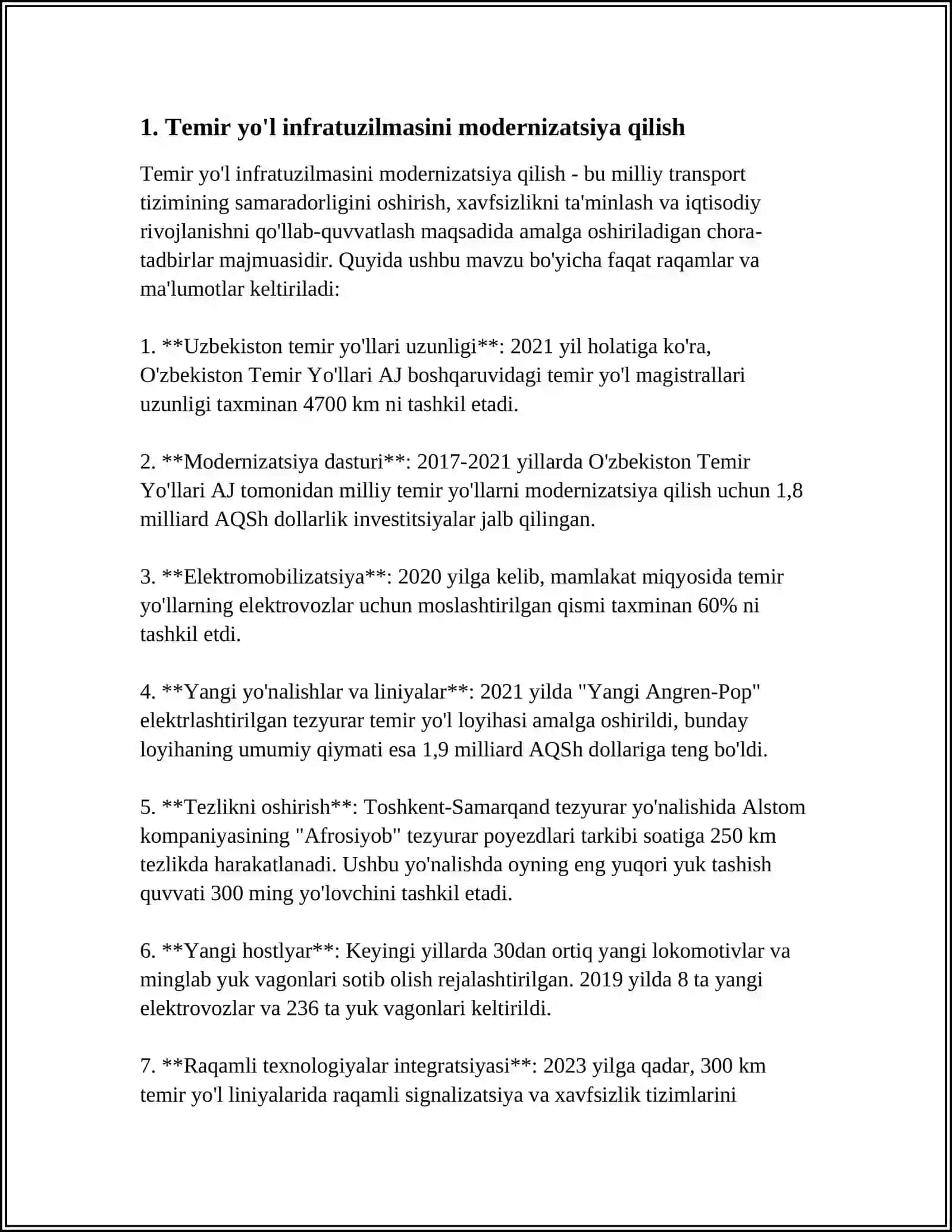 TRANSPORT BOZORIDA INFRATUZILMANI RIVOJLANTIRISH 3