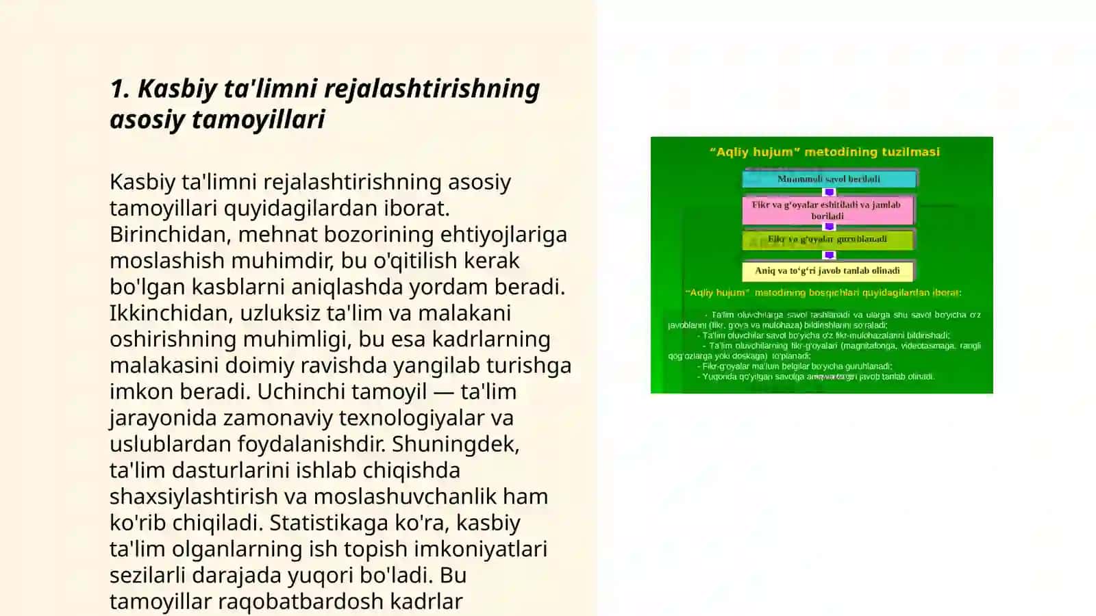 Kasbiy ta'limni rejalashtirish nazariy ta'lim va uni loyihalash metodikasi 3