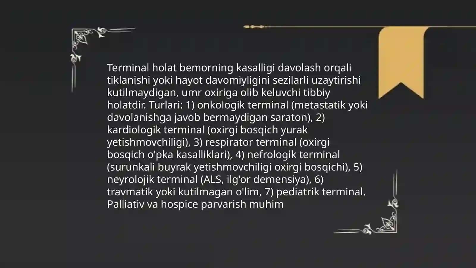 Terminal holatlar 3