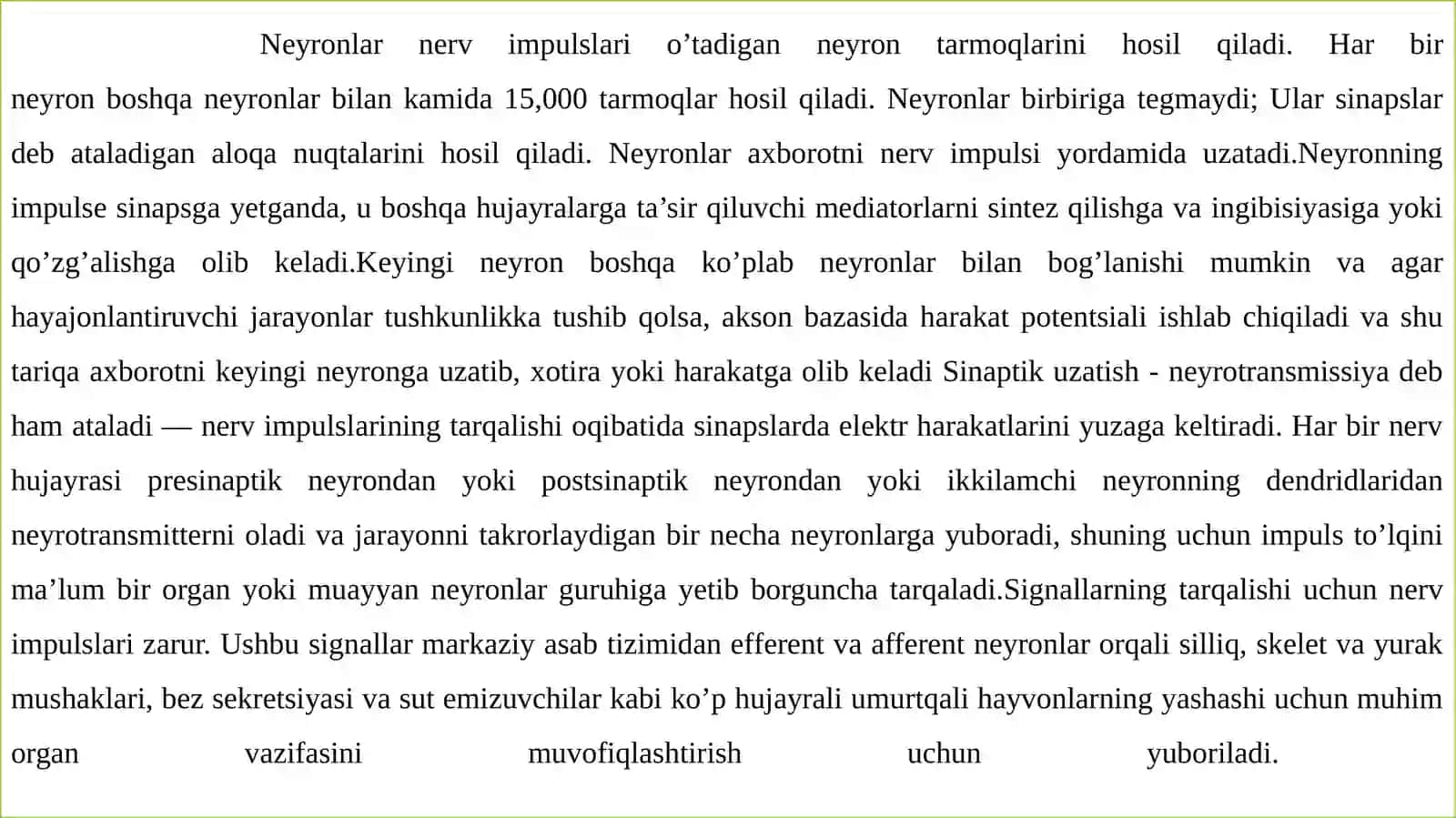 Neyronlar 3