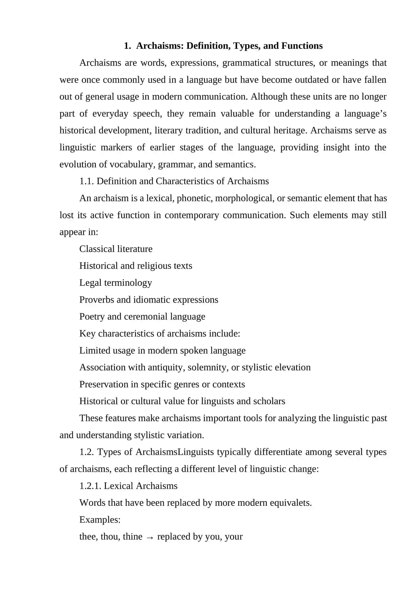 [ARCHAISMS AND NEOLOGISMS] 3