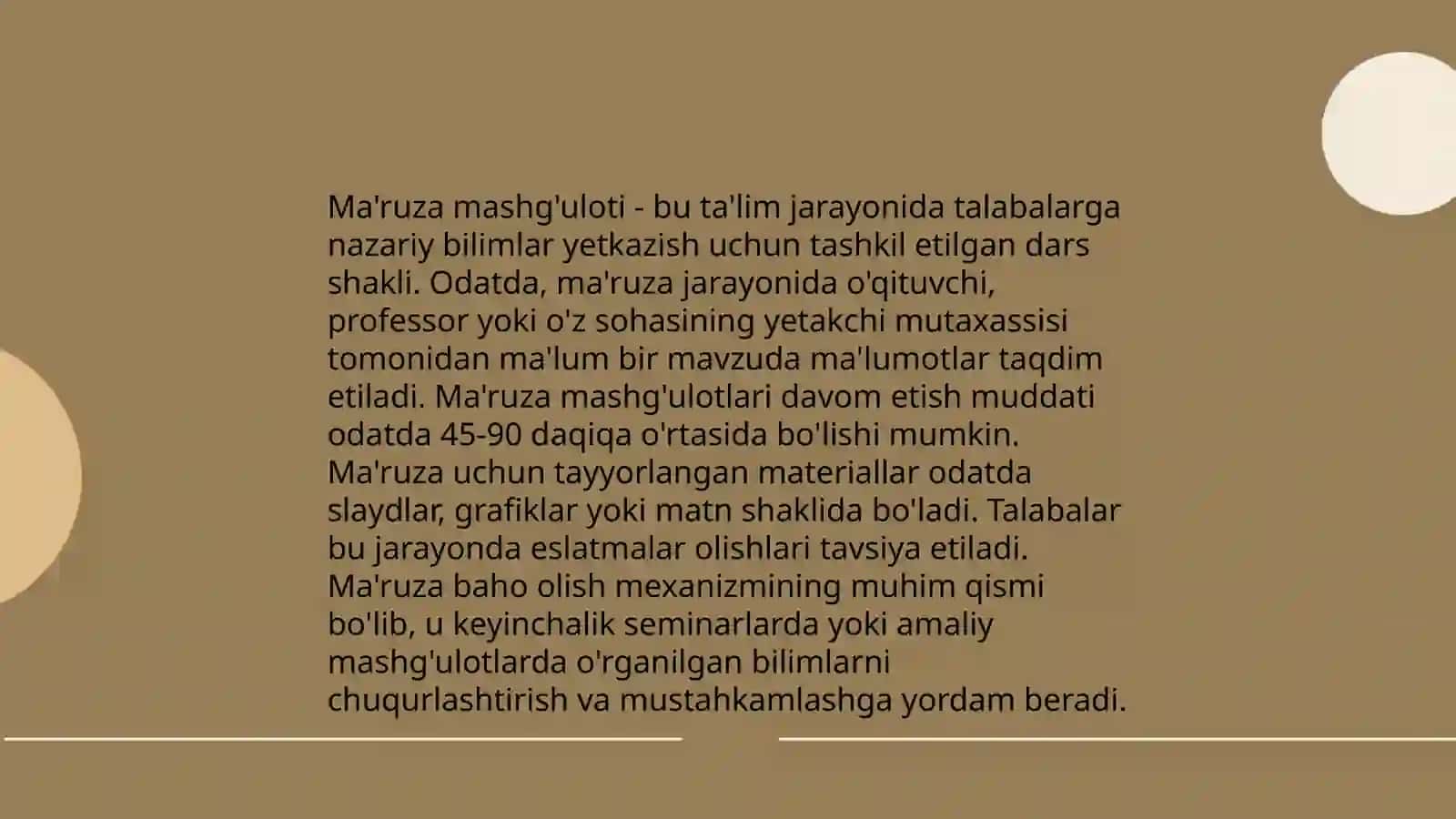 Ma'ruza Mashg'uloti 3