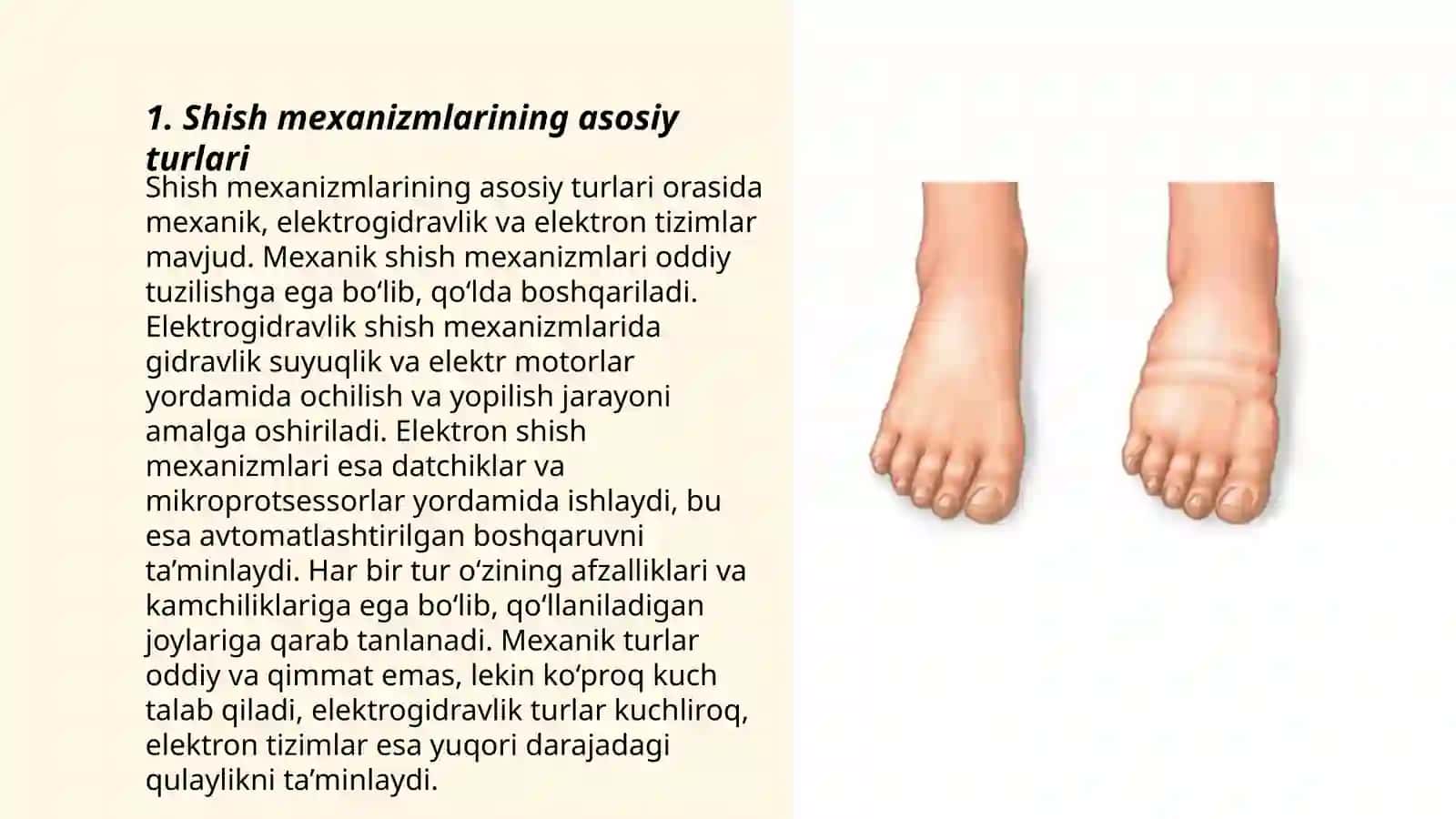 Shish mexanizmlarining asosiy turlari 3