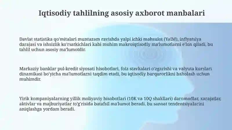 Iqtisodiy tahlilning axborot manbaalari 3
