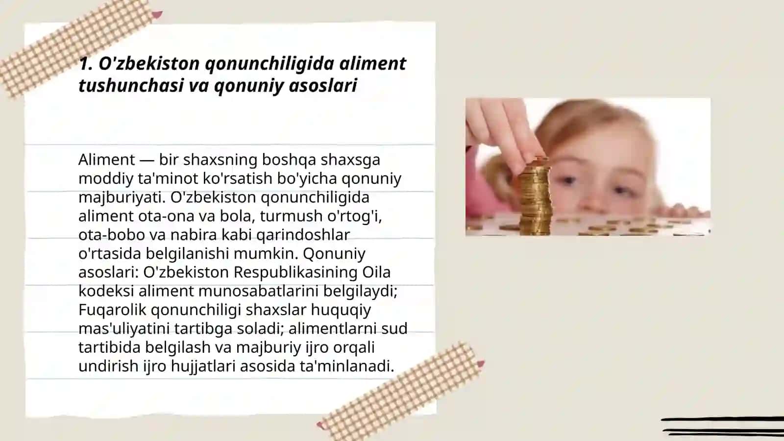 O'zbekiston qonunchiligida alimentlarni to’lash va undirish tartibi 3