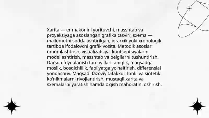 Xarita- sxemalardan foydalanish metodikasi 3