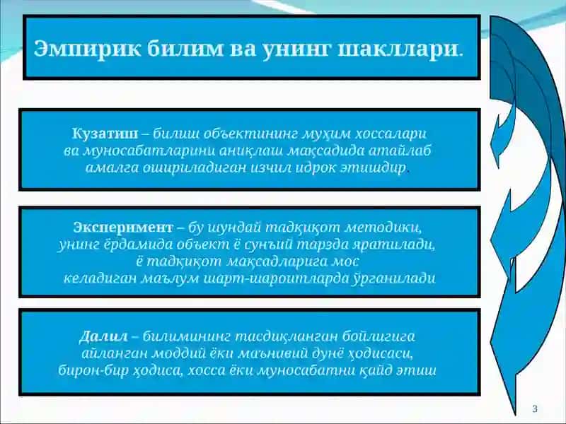 Сезиш ва идрок 3