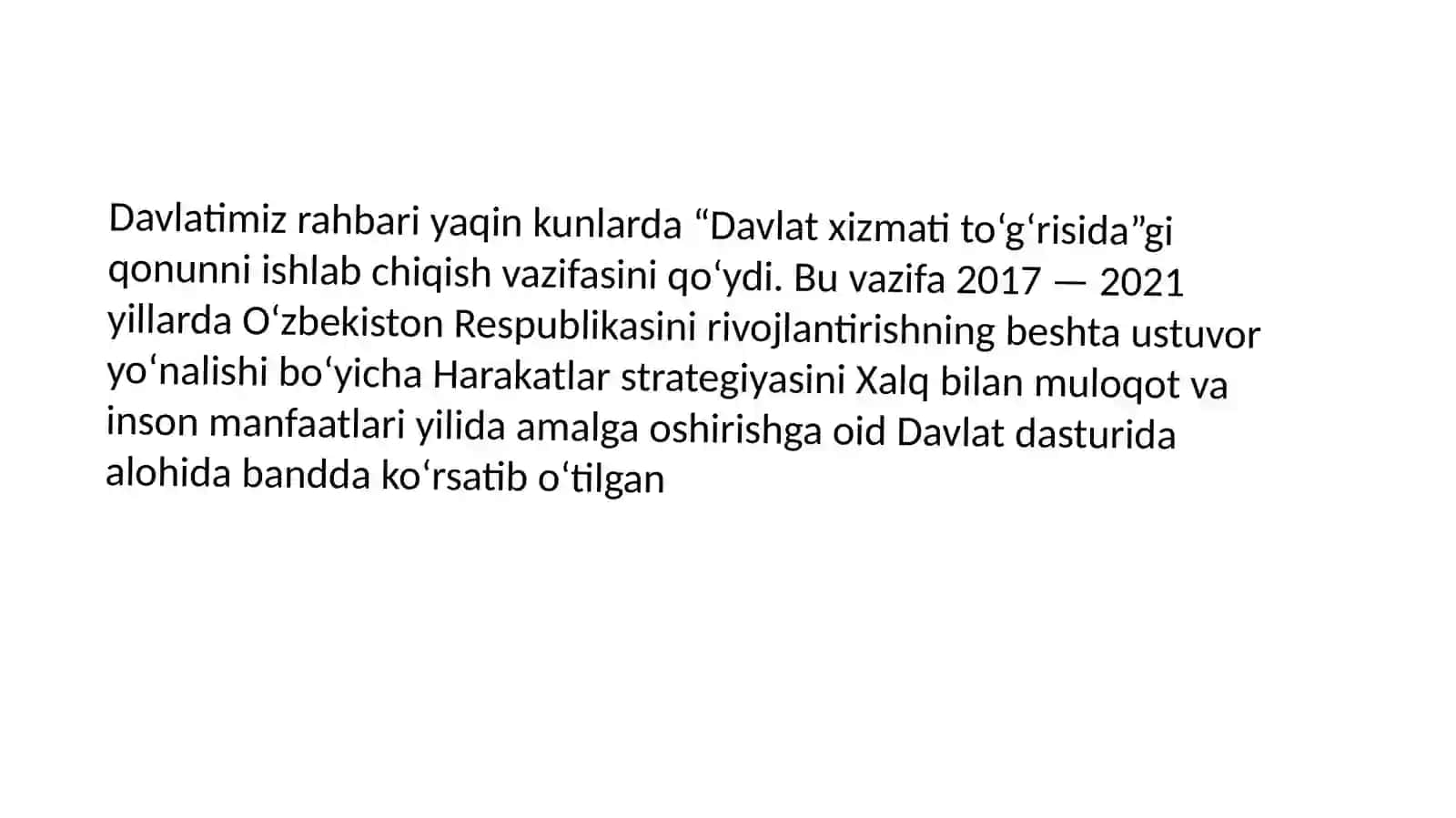 Mustaqillikyillaridadavlatboshqaruvitizimidaamalgaoshirilganislohotlar 3