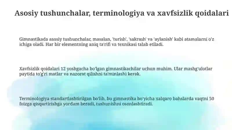 Asosiy gimnastika kopkurash mashqlariga orgatish usullari va xususiyatlari 3