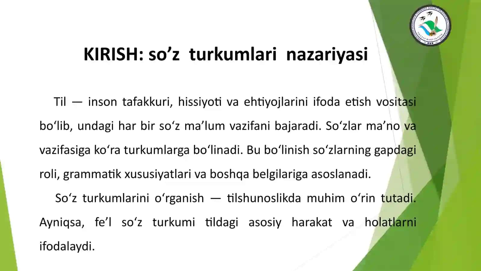 FE’L SO’Z TURKUMI VA UNING QO’LLANILISHI 3