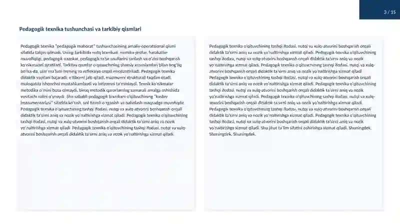 Pedagogiktexnikaning xususiyatlari 3