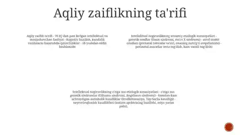 Aqli Zaif Bolalarning Umumiy Va OʻZiga XosEtialogikXususiyatlari 3