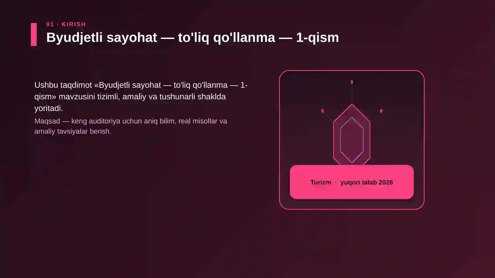 Byudjetli sayohat — to'liq qo'llanma — 1-qism 3