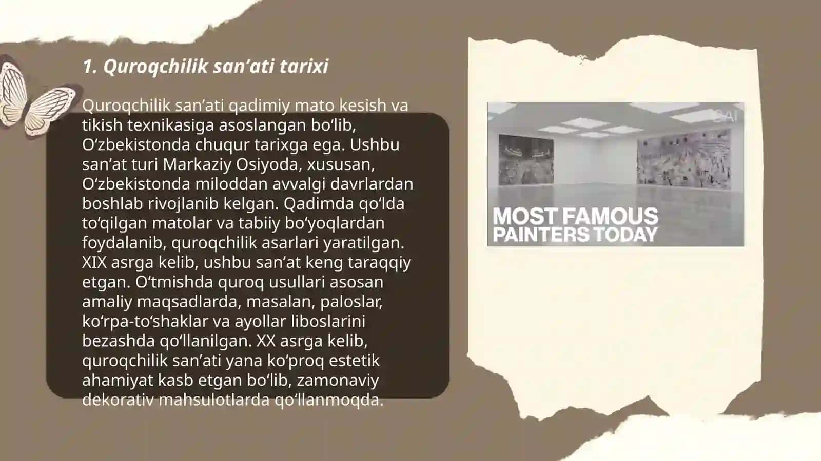 Quroqchilik sanʼatidan foydalanib mustaqil buyumlar yaratish 3