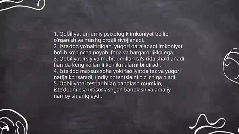 Qobiliyat, iste`dod va geniylik 3