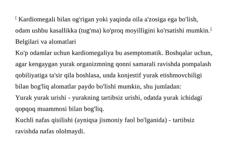 Kardiomegaliya 3