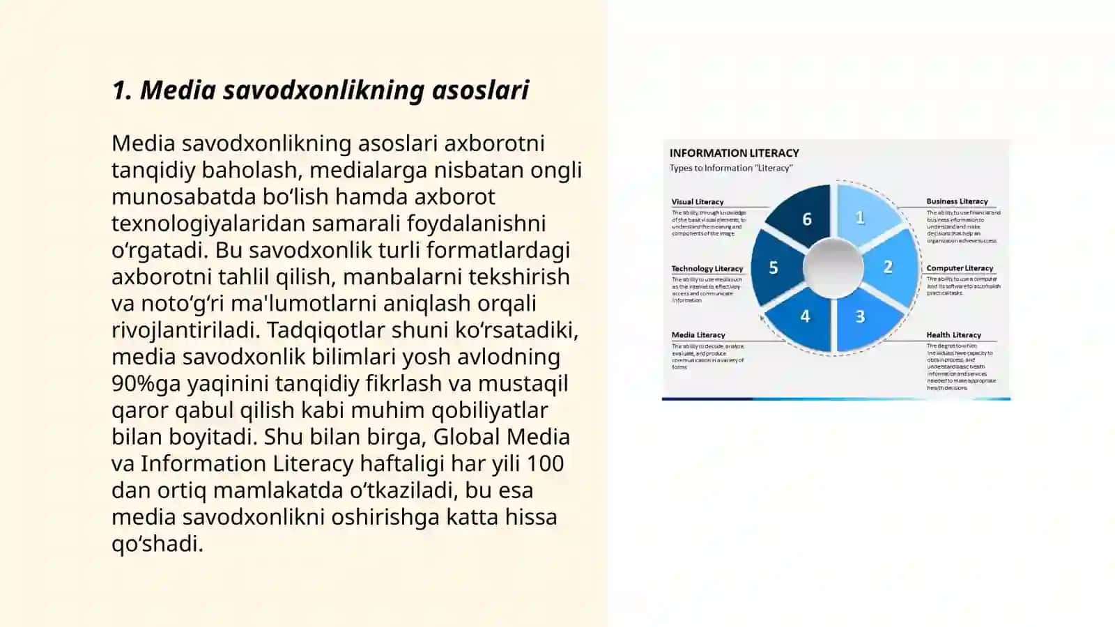 Media Savodxonlik Va Axborot Madaniyati Ergasheva Shodiya 3