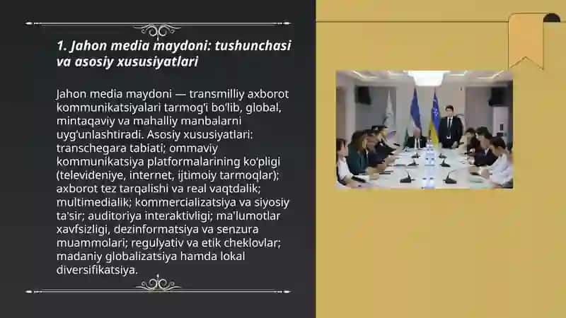Jahon media va axborot makoni: manfaatlar toʻqnashuvi, muammolar yechimi 3
