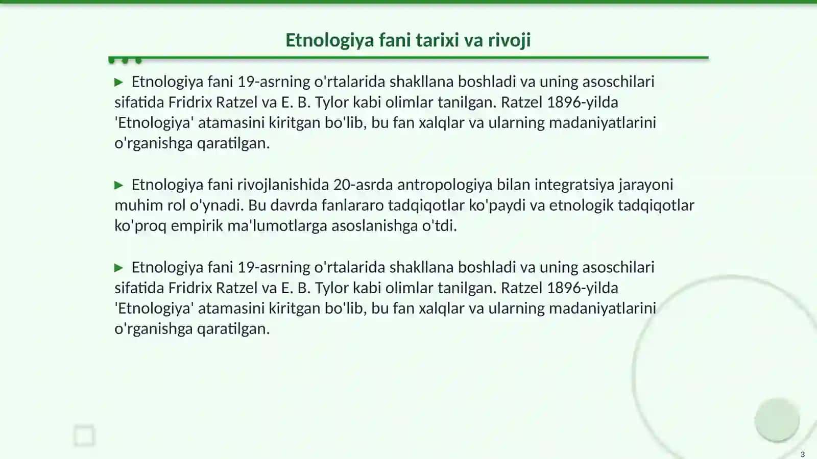 Etnologiya fani tarixi va rivoji 3