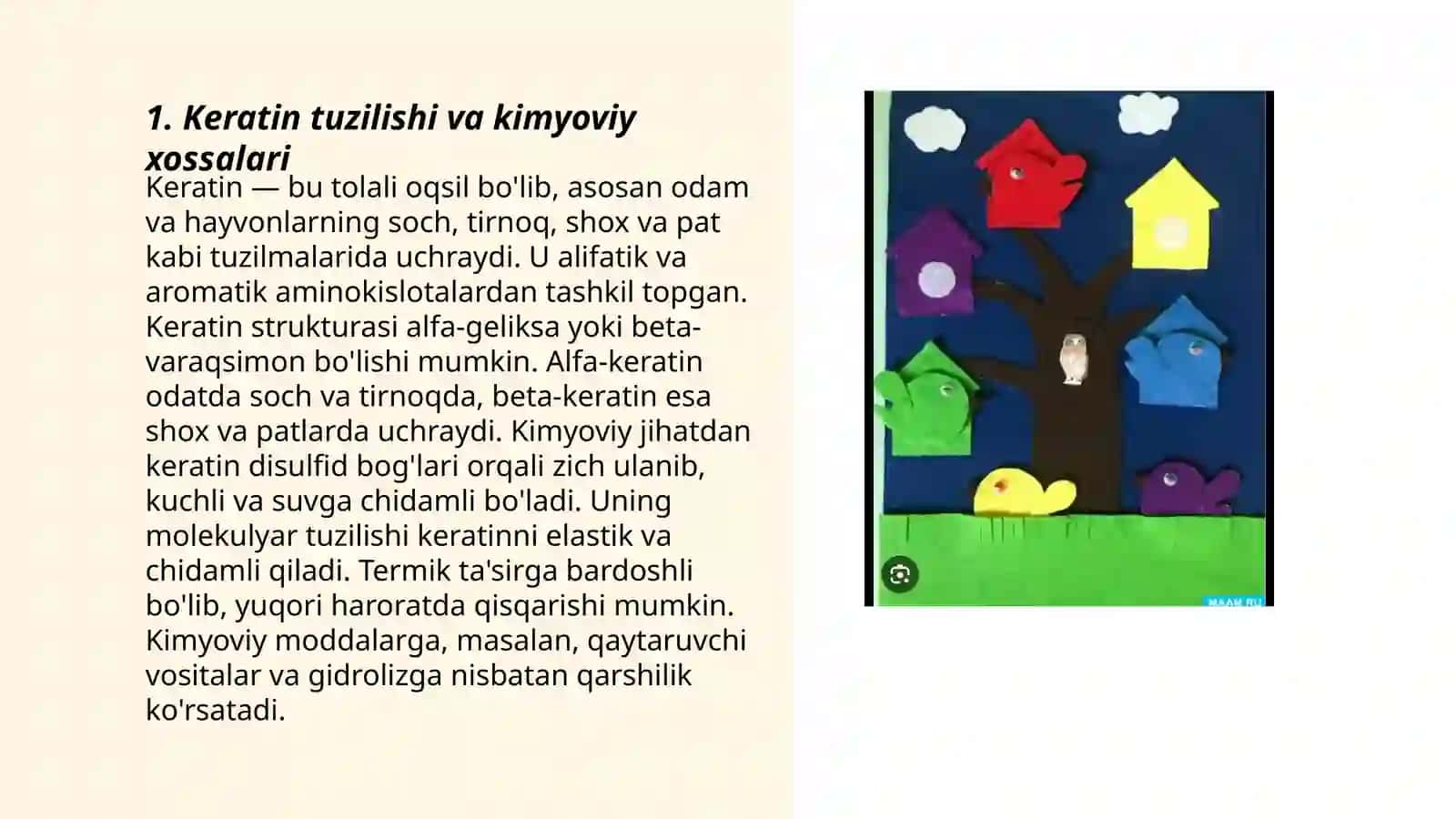 Keratin yondashuv asosida nazariy va ammaliy mashgulotlar uchun dedaktiv ishlamalar tayorlash 3