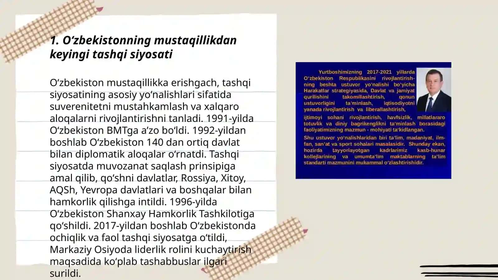 Oʻzbekistonda Tashqi siyosat faoliyati konsepsiyasi 3