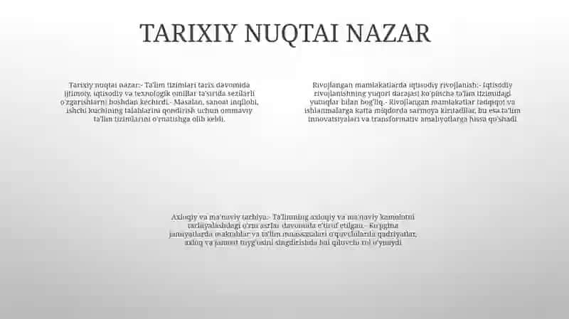 Iqtisodiy Rivojlangan Xorijiy Davlatlarda Ta'Lim Tizimi 3