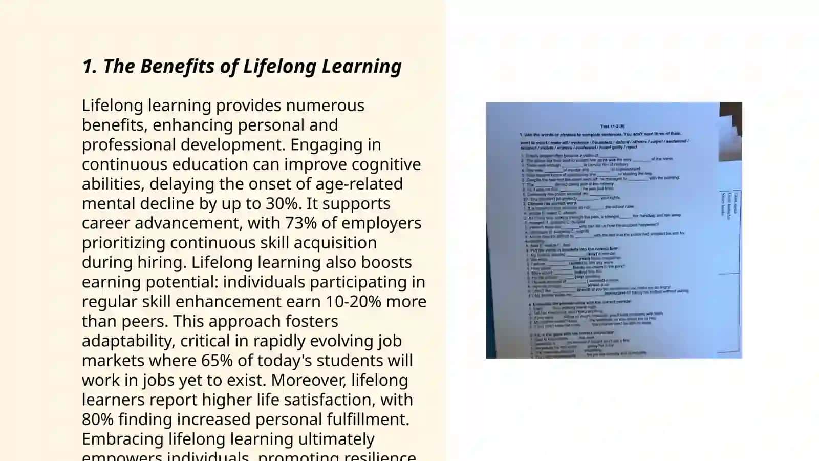 The Benefits of Lifelong Learning 3