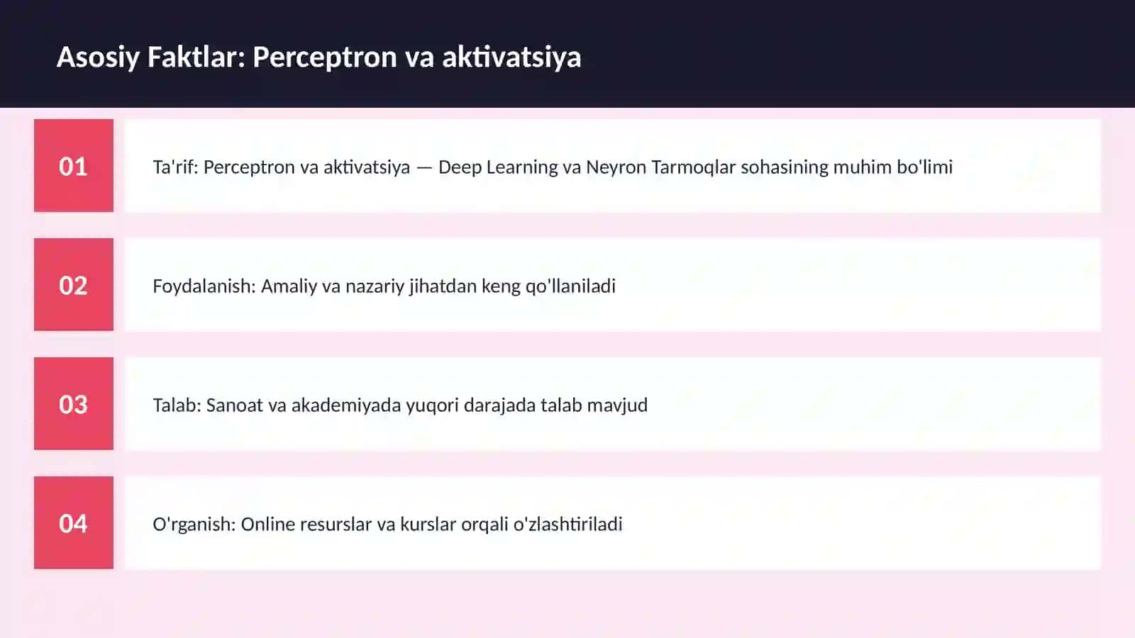 AI | DEEP LEARNING VA NEYRON TARMOQLAR 3