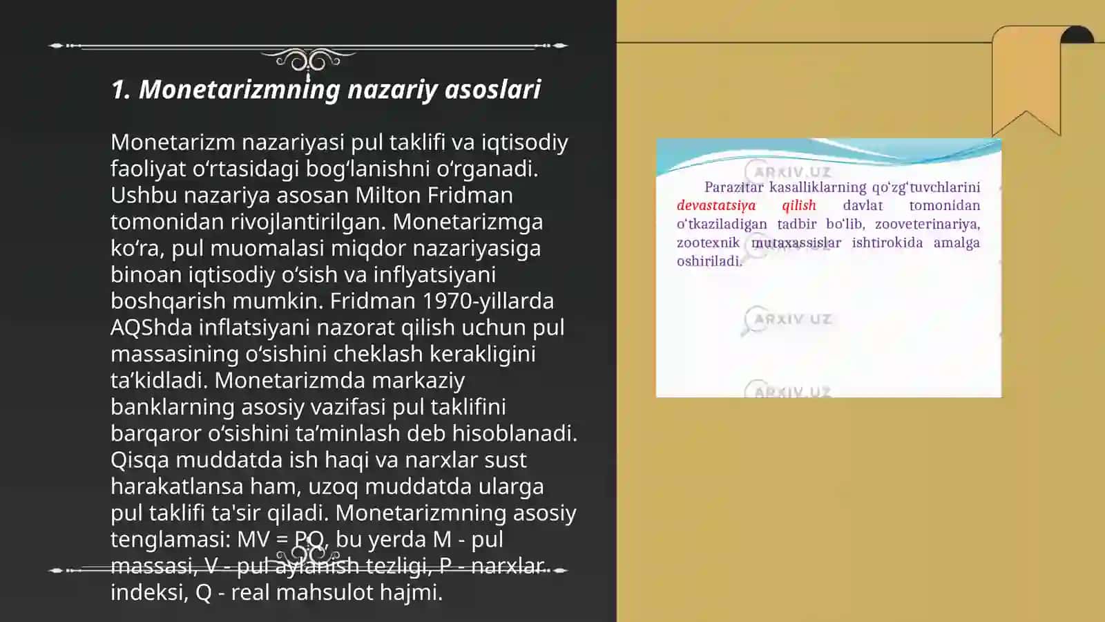 Monetarizm va neolberalizm evolyutsiyasi nomukammal ta'limoti 3