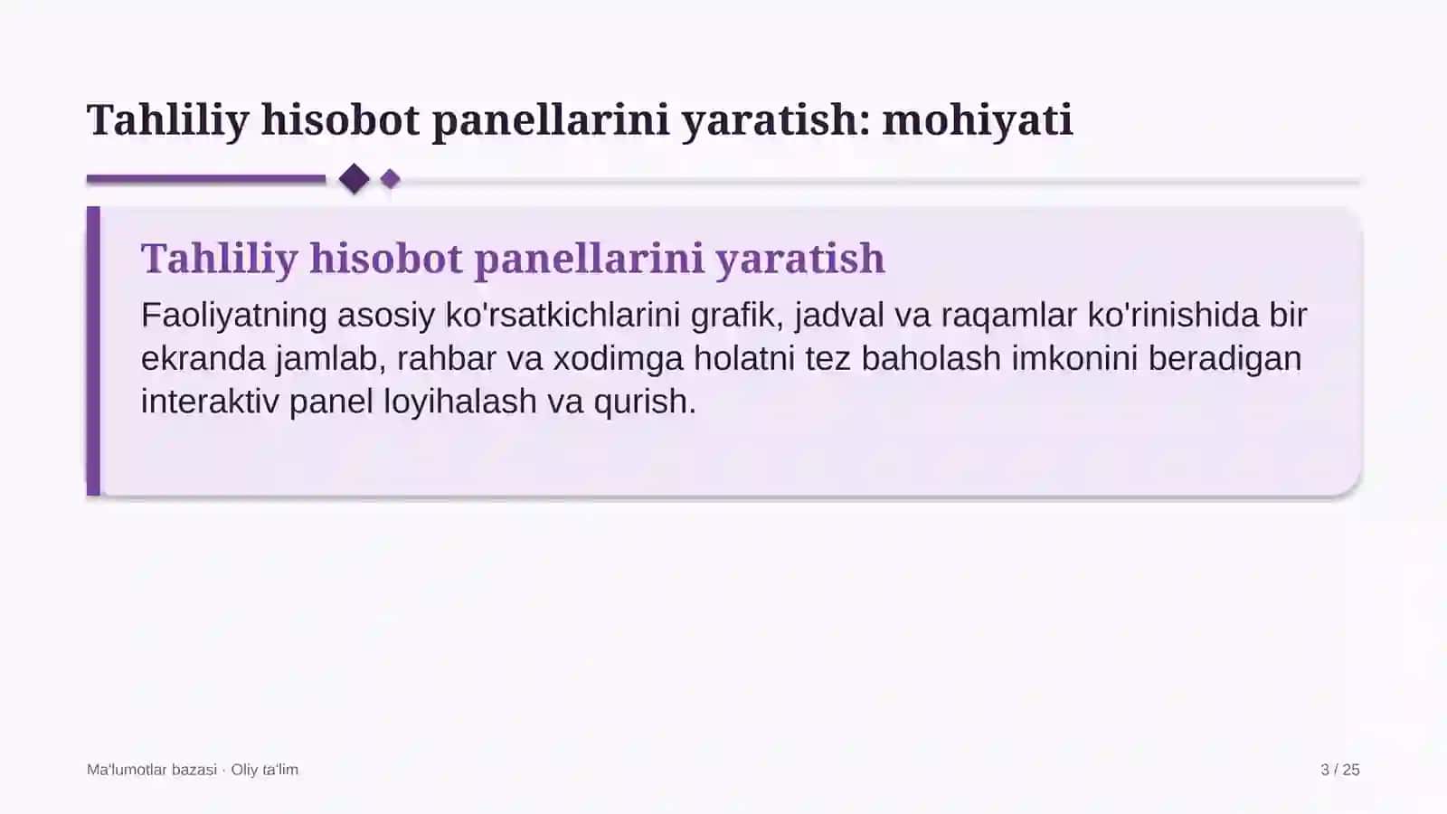 statistika organlarida tahliliy hisobot panellarini dashboard yaratish 7524 3