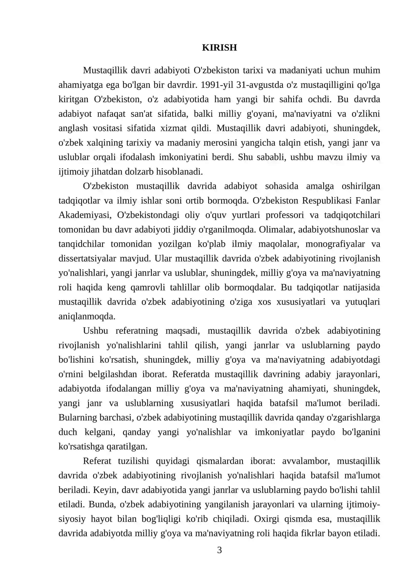 Mustaqillik davri adabiyoti 3