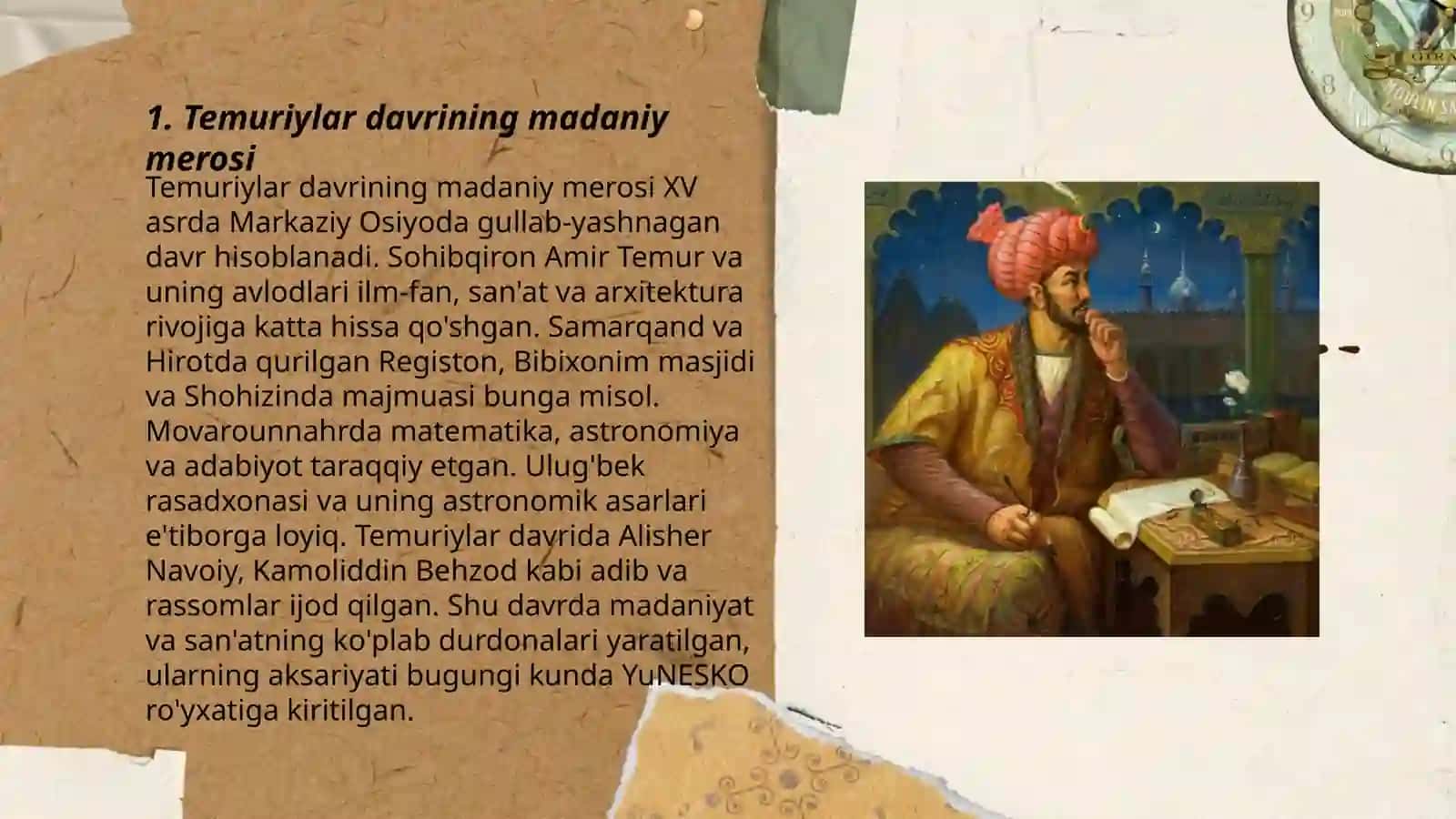 Temuriylar davri madaniy merosi 3