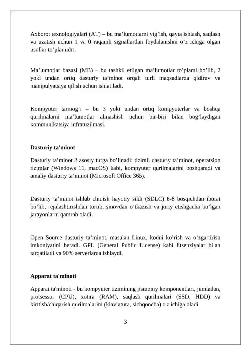 Axborot Texnologiyalari Asoslari 3