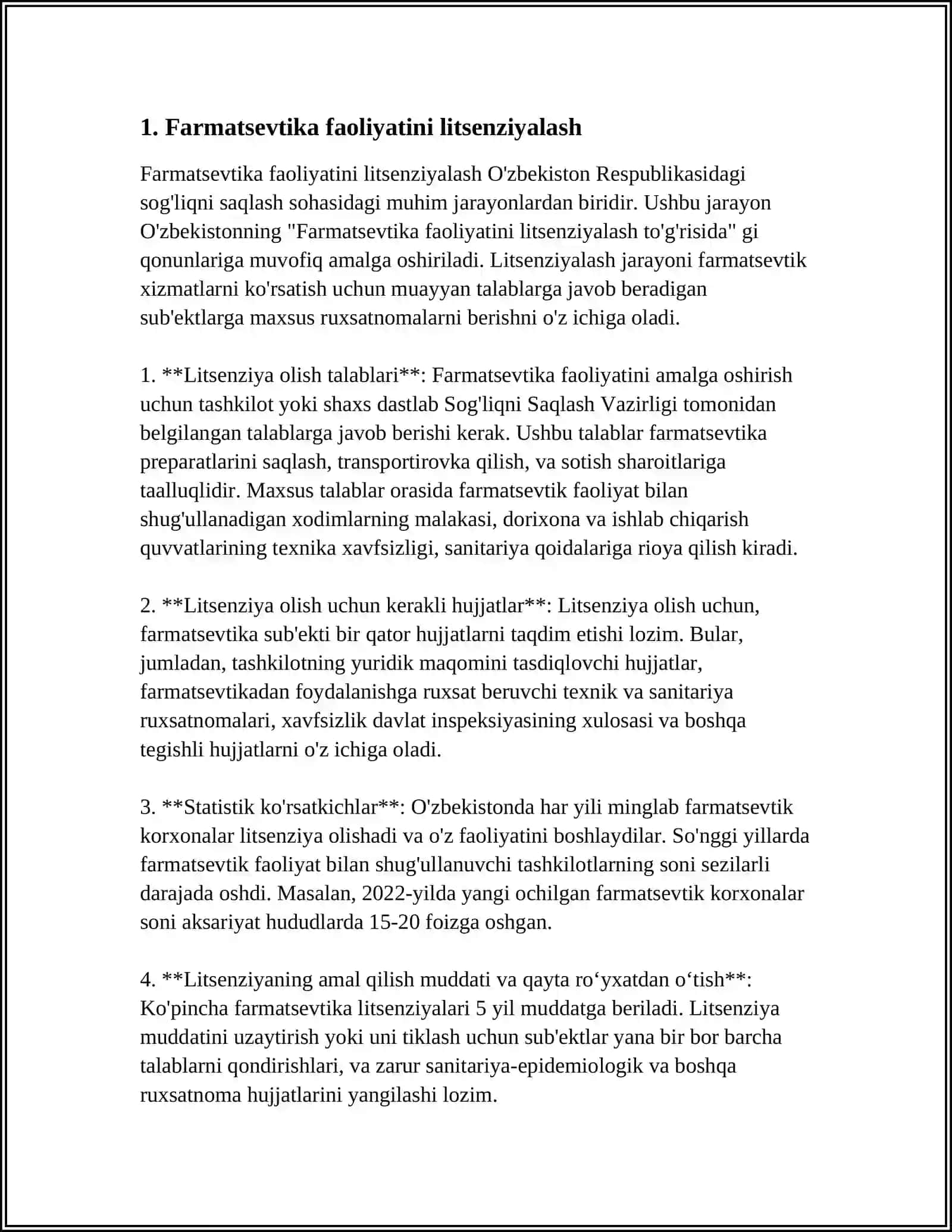 Farmatsevtika faoliyatini litsenziyalash 3