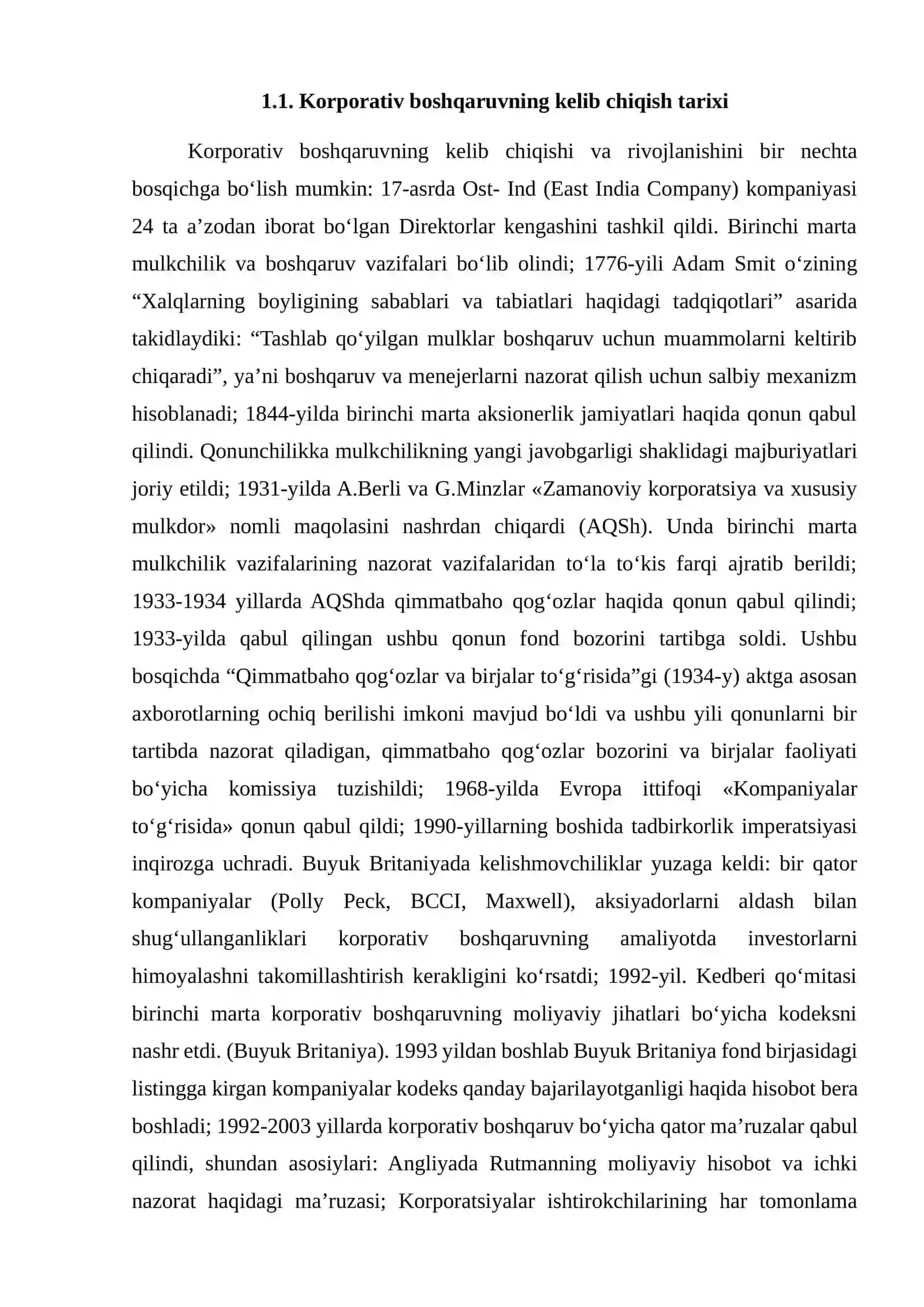 Ichki korporativ bishqaruv jarayonlarida PR 3