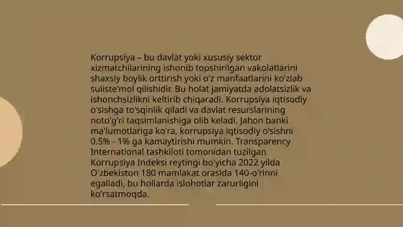 Korrupsiyaga mohiyati oqibatlari va unga qarshi kurash mezonlari 3