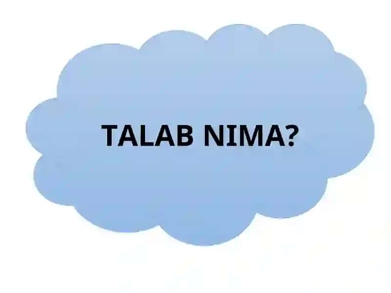TALAB VA TAKLIF NAZARIYASI 3