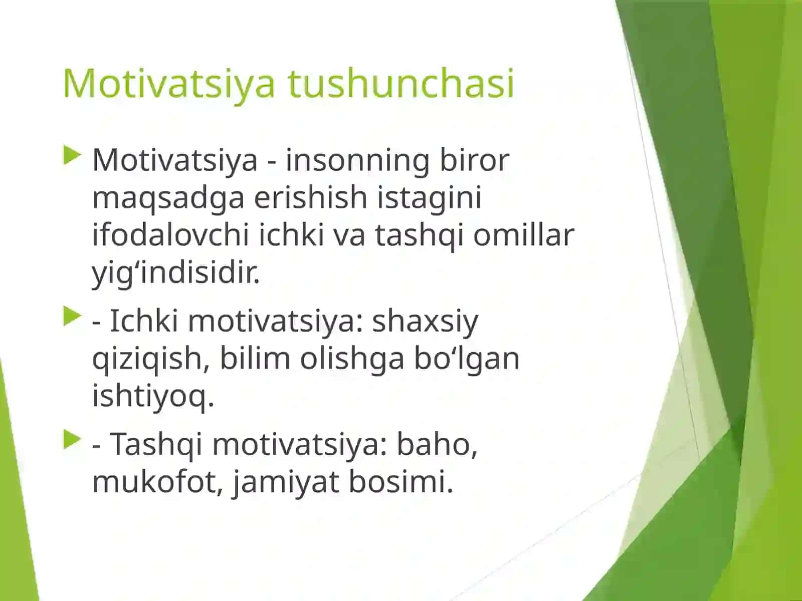 Ta’lim Motivatsiyasi va Uni Boshqarish Muammosi 3