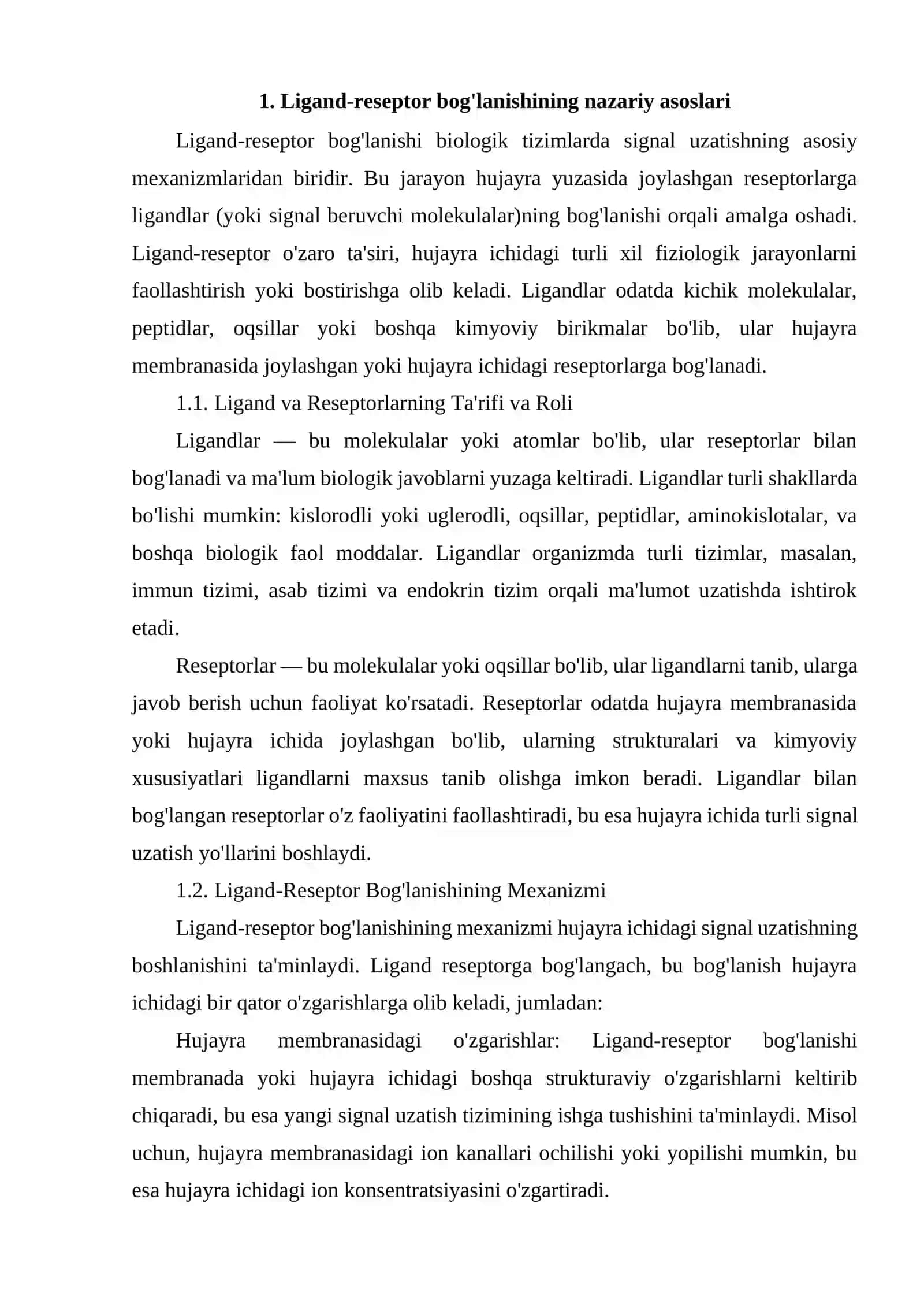 Ligand-reseptor bog'lanish uchun dasturlar 3