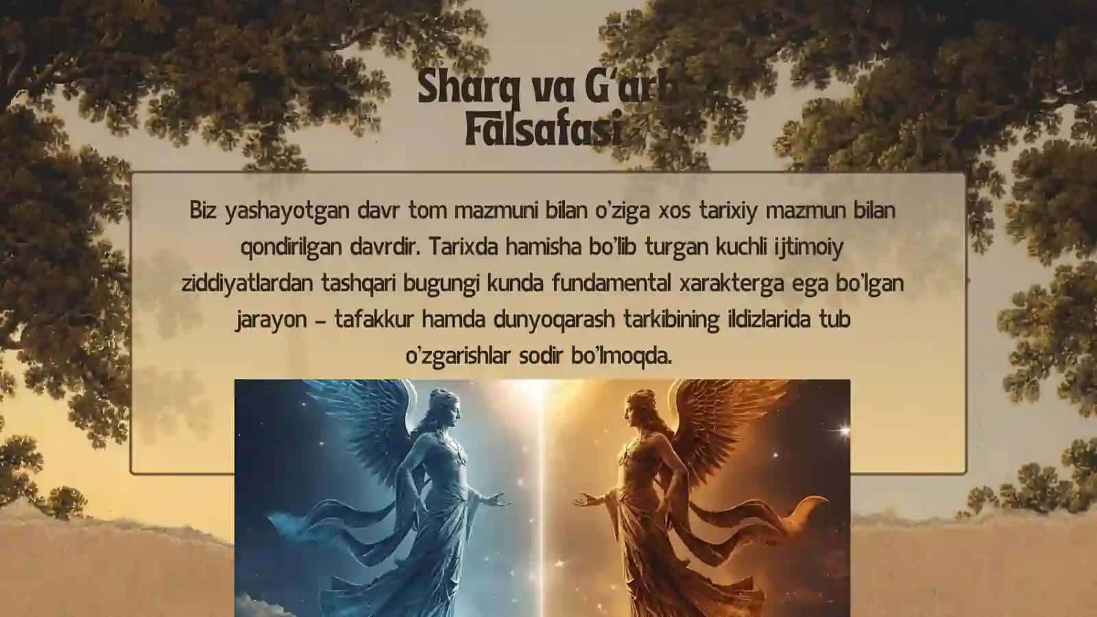 Fanlarning tasnifiga oid G’arb va Sharq mutafakkirlarining qarashlari. Sharq va G’arb falsafa 3