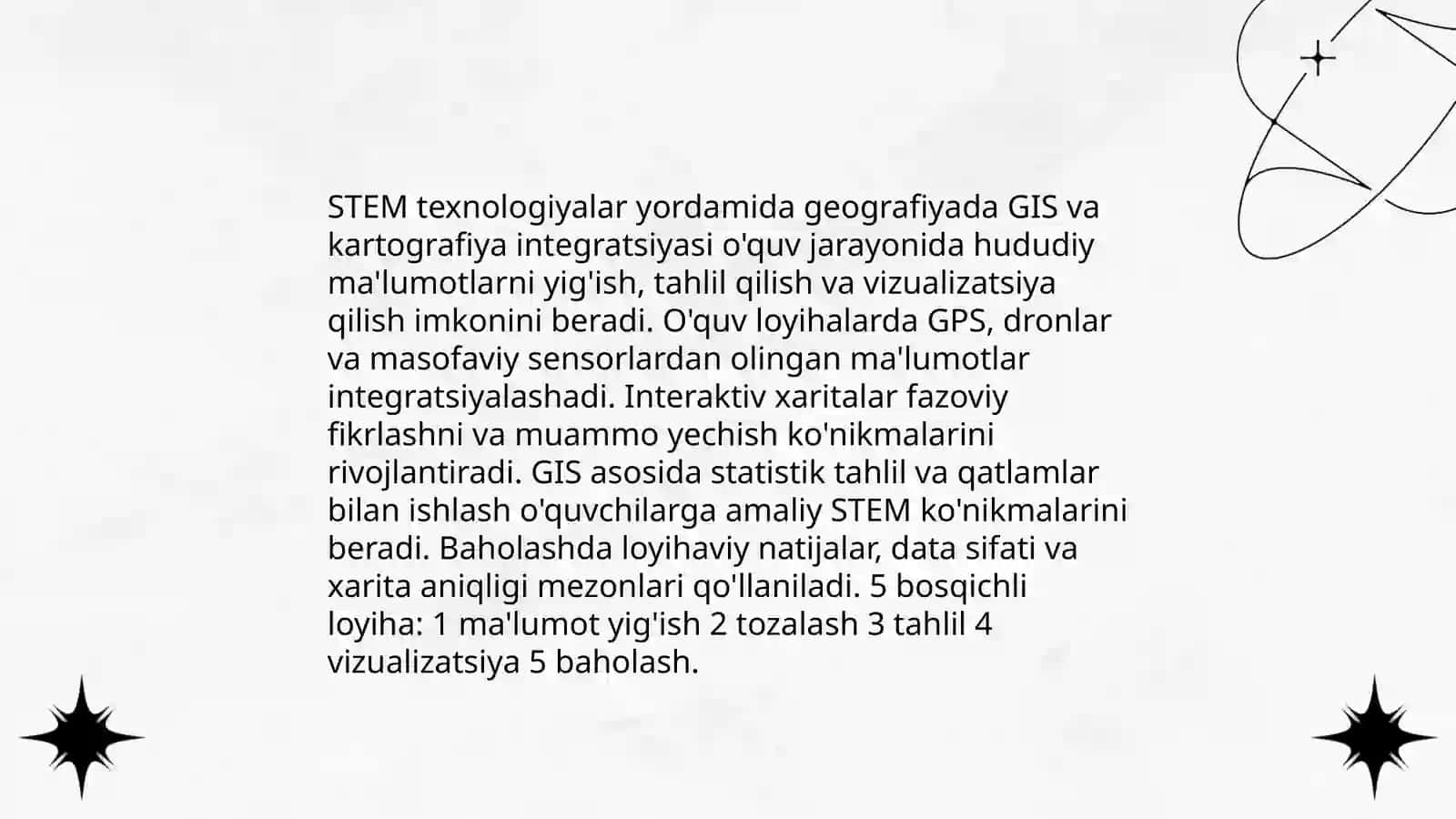 Geografiya taʼlimi tizimida STEM taʼlim texnologiyadan foydalanishni ahamyati 3
