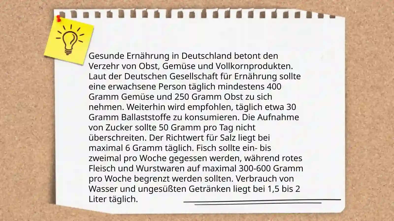 Gesunde Ernährung in Deutschland 3