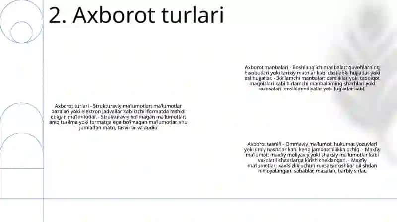 Axborot Nima Va Uning Manbalari 3