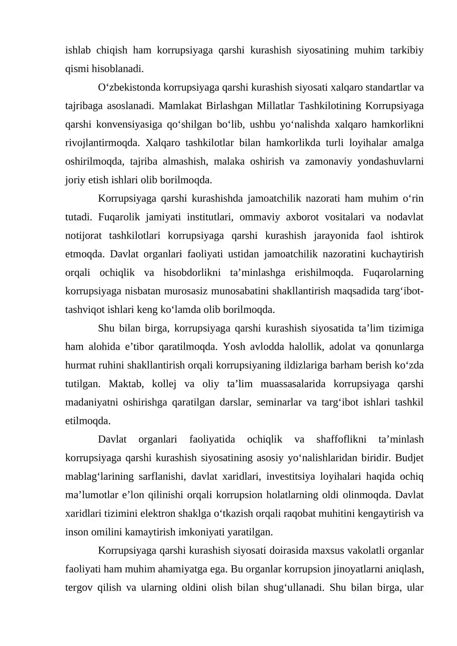 O‘ZBEKISTON RESPUBLIKASI KORRUPSIYAGA KARSHI KURASHISH AGENTLIGI 3