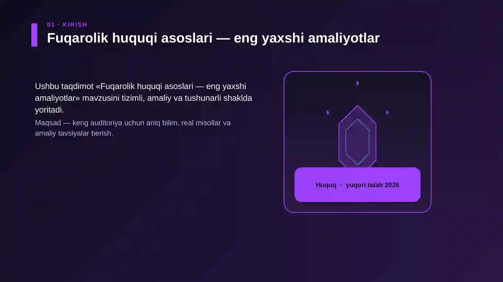 Fuqarolik huquqi asoslari — eng yaxshi amaliyotlar 3